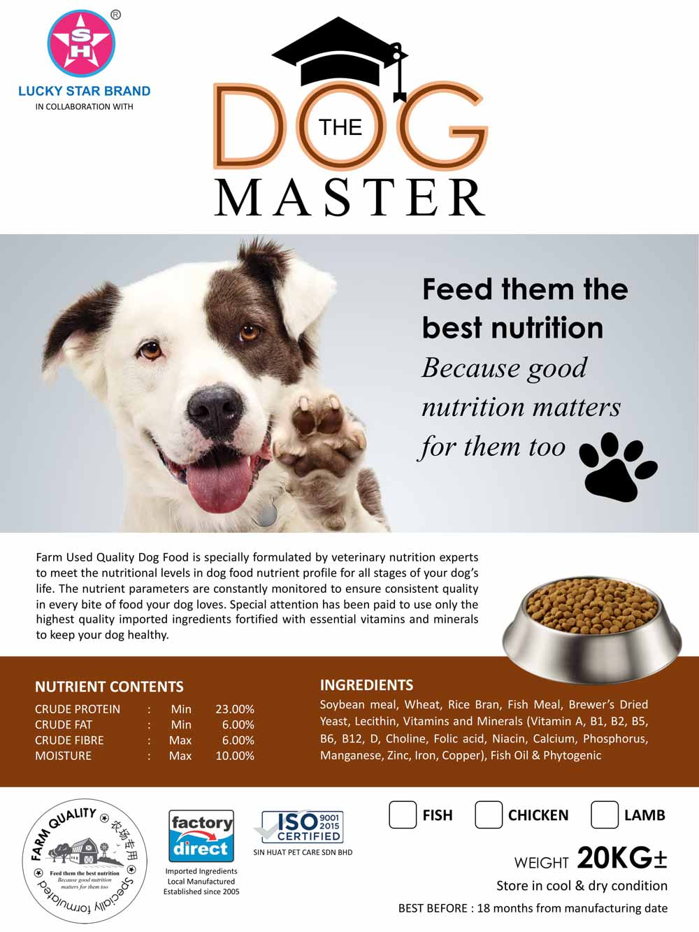 Lucky Star Brand in collaboration with Dog King brand & The Dog Master